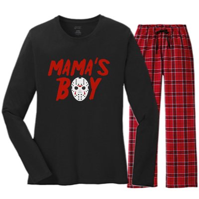 Mama´S Boy I Wish It Was Friday Halloween Women's Long Sleeve Flannel Pajama Set 