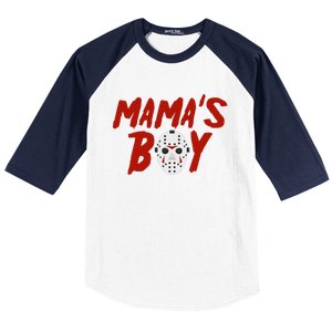 Mama´S Boy I Wish It Was Friday Halloween Baseball Sleeve Shirt