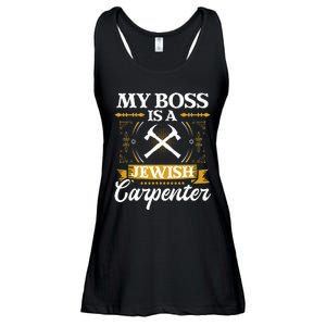 My Boss Is A Jewish Carpenter Jew Hebrew Judaism Israelite Ladies Essential Flowy Tank