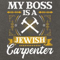 My Boss Is A Jewish Carpenter Jew Hebrew Judaism Israelite Cotton Canvas Backpack