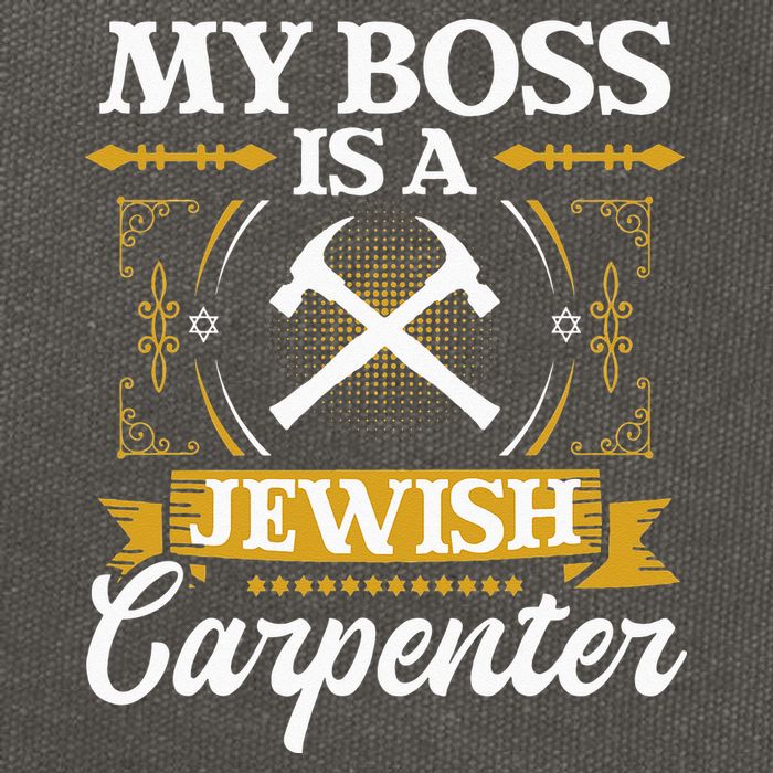 My Boss Is A Jewish Carpenter Jew Hebrew Judaism Israelite Cotton Canvas Backpack
