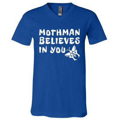 Moth Believes In You Paranormal Gift V-Neck T-Shirt