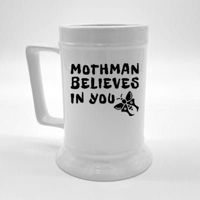 Moth Believes In You Paranormal Gift Beer Stein