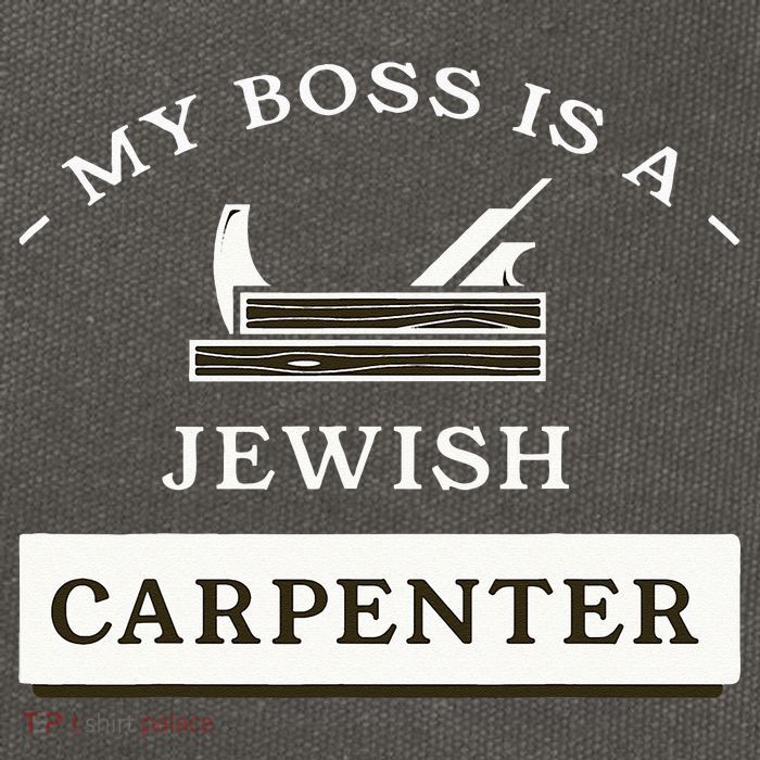My Boss Is A Jewish Carpenter Cotton Canvas Backpack