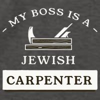My Boss Is A Jewish Carpenter Vector Backpack