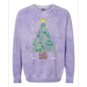 Marching Band Instrument Family Matching Christmas Tree Colorblast Crewneck Sweatshirt