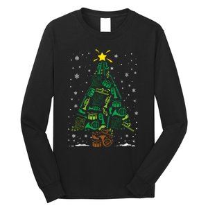 Marching Band Instrument Family Matching Christmas Tree Long Sleeve Shirt