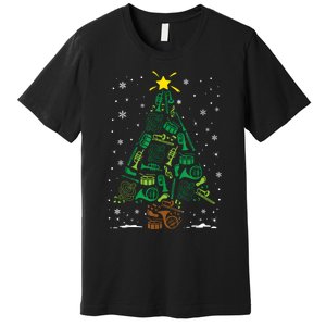 Marching Band Instrument Family Matching Christmas Tree Premium T-Shirt