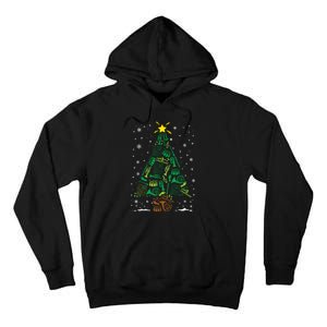 Marching Band Instrument Family Matching Christmas Tree Tall Hoodie