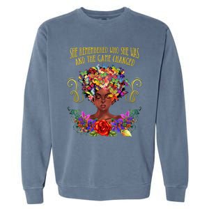 My Black Is Beautiful Black Magic Afro Melanin Great Gift Garment-Dyed Sweatshirt