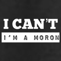 Moron Baseball I Can’T I’M A Moron Trucker Hat