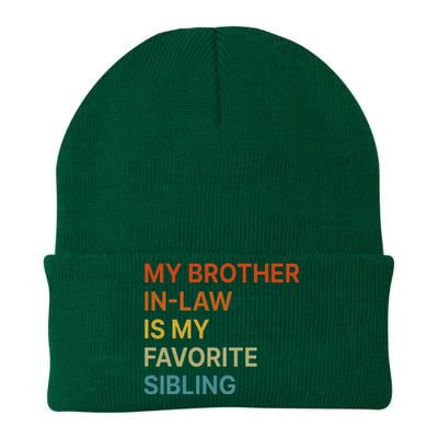 My BrotherInLaw Is My Favorite Sibling Funny Family Knit Cap Winter Beanie