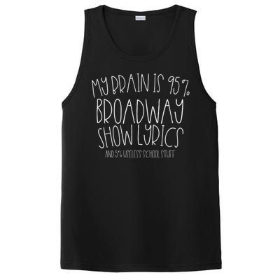 My Brain Is 95% Broadway Lyrics Gift Musicals Fan Gift Meaningful Gift PosiCharge Competitor Tank