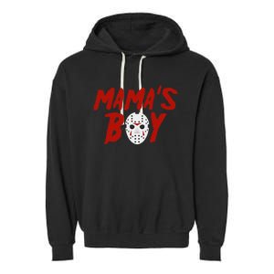 Mama´S Boy I Wish It Was Friday Halloween Garment-Dyed Fleece Hoodie