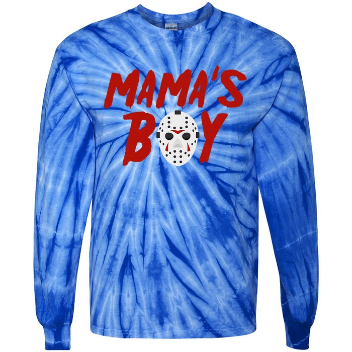 Mama´S Boy I Wish It Was Friday Halloween Tie-Dye Long Sleeve Shirt