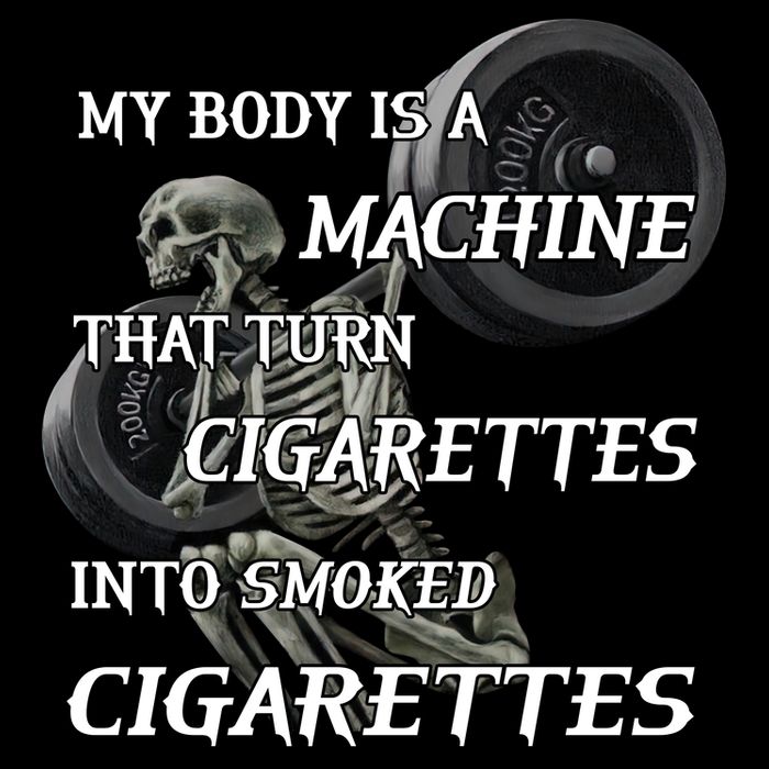 My Body Is A Machine That Turns Cigarettes Into Smoked Cigarettes 16 in Basic Backpack