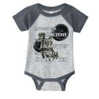 My Body Is A Machine That Turns Cigarettes Into Smoked Cigarettes Infant Baby Jersey Bodysuit