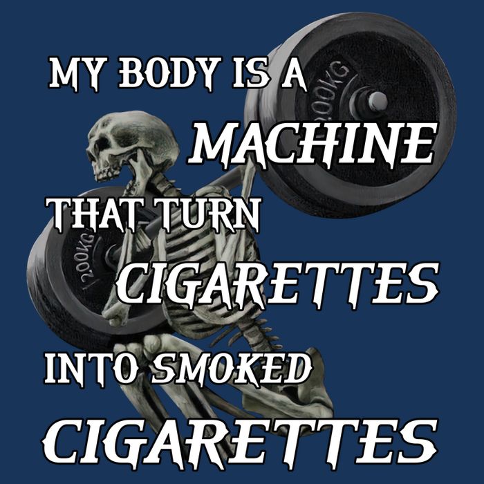 My Body Is A Machine That Turns Cigarettes Into Smoked Cigarettes Infant Baby Jersey Bodysuit