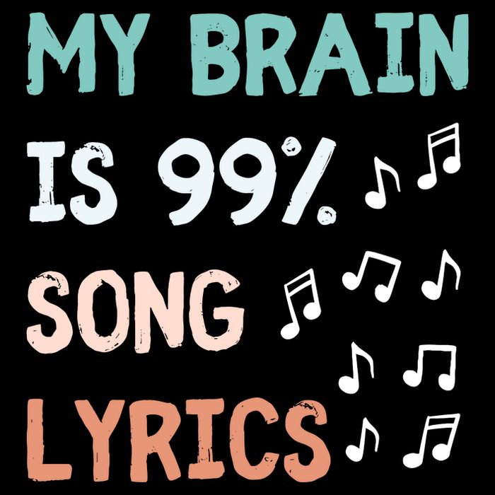 My Brain Is 99.9 Percent Song Lyrics Funny Music Lover Quote City Backpack