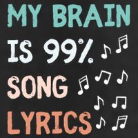 My Brain Is 99.9 Percent Song Lyrics Funny Music Lover Quote Adult Drive Performance Visor