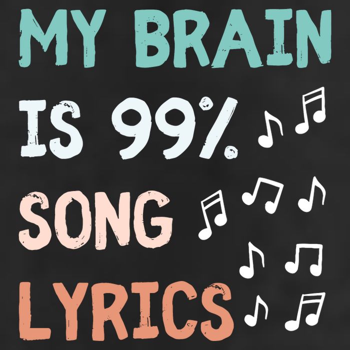 My Brain Is 99.9 Percent Song Lyrics Funny Music Lover Quote Adult Drive Performance Visor