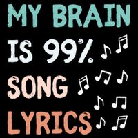 My Brain Is 99.9 Percent Song Lyrics Funny Music Lover Quote Wool Snapback Cap