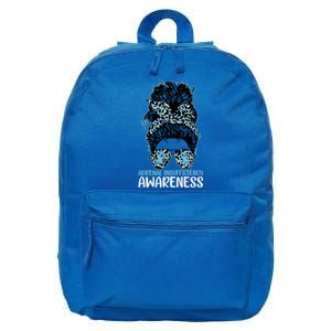 Messy Bun Infantile Adrenal Insufficiency Awareness Gift 16 in Basic Backpack