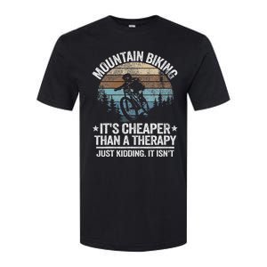 Mountain Biking ItS Cheaper Than A Therapy Mountain Bike Softstyle CVC T-Shirt