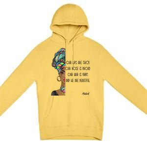 Moctwet Black Is Beautiful Slogan Gift Premium Pullover Hoodie