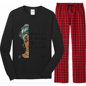 Moctwet Black Is Beautiful Slogan Gift Long Sleeve Pajama Set