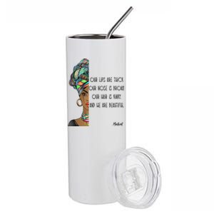 Moctwet Black Is Beautiful Slogan Gift Stainless Steel Tumbler