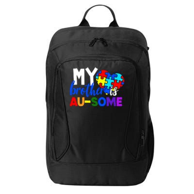 My Brother Is Ausome Autism Awareness City Backpack