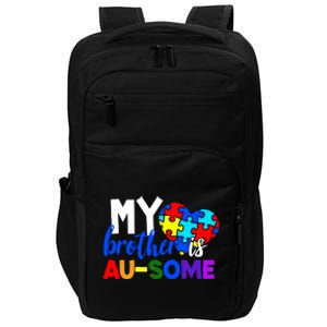 My Brother Is Ausome Autism Awareness Impact Tech Backpack