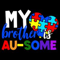 My Brother Is Ausome Autism Awareness Drawstring Bag