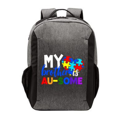 My Brother Is Ausome Autism Awareness Vector Backpack