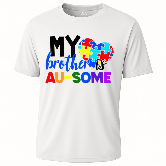 My Brother Is Ausome Autism Awareness Cooling Performance Crew T-Shirt