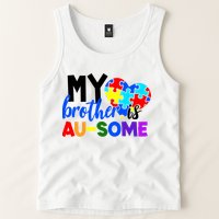 My Brother Is Ausome Autism Awareness Tank Top
