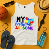 My Brother Is Ausome Autism Awareness Tank Top