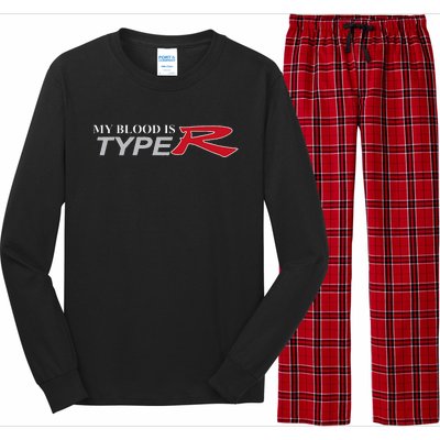 My Blood Is Type R Long Sleeve Pajama Set