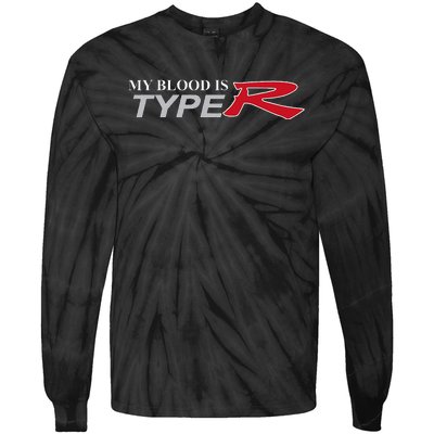 My Blood Is Type R Tie-Dye Long Sleeve Shirt