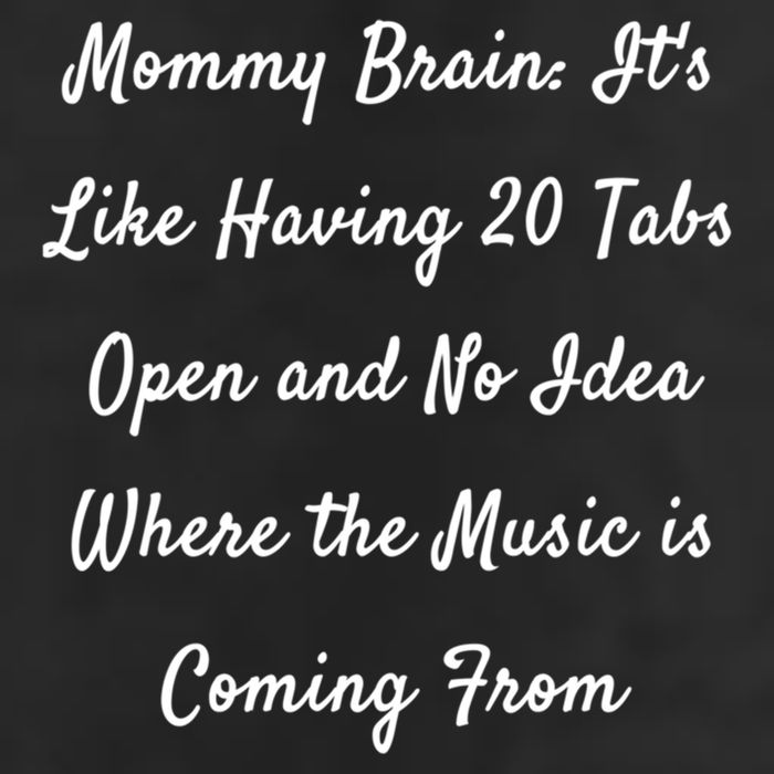 Mommy Brain: ItS Like Having 20 Tabs Open And No Idea Where Gift 7 Panel Mesh Trucker Snapback Hat