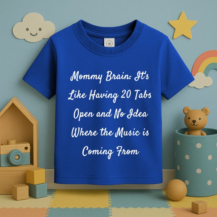 Mommy Brain: ItS Like Having 20 Tabs Open And No Idea Where Gift Toddler T-Shirt