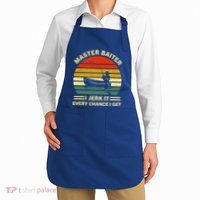 Master Baiter I Jerk It Every Chance I Get Vintage Fisher Cool Gift Apron