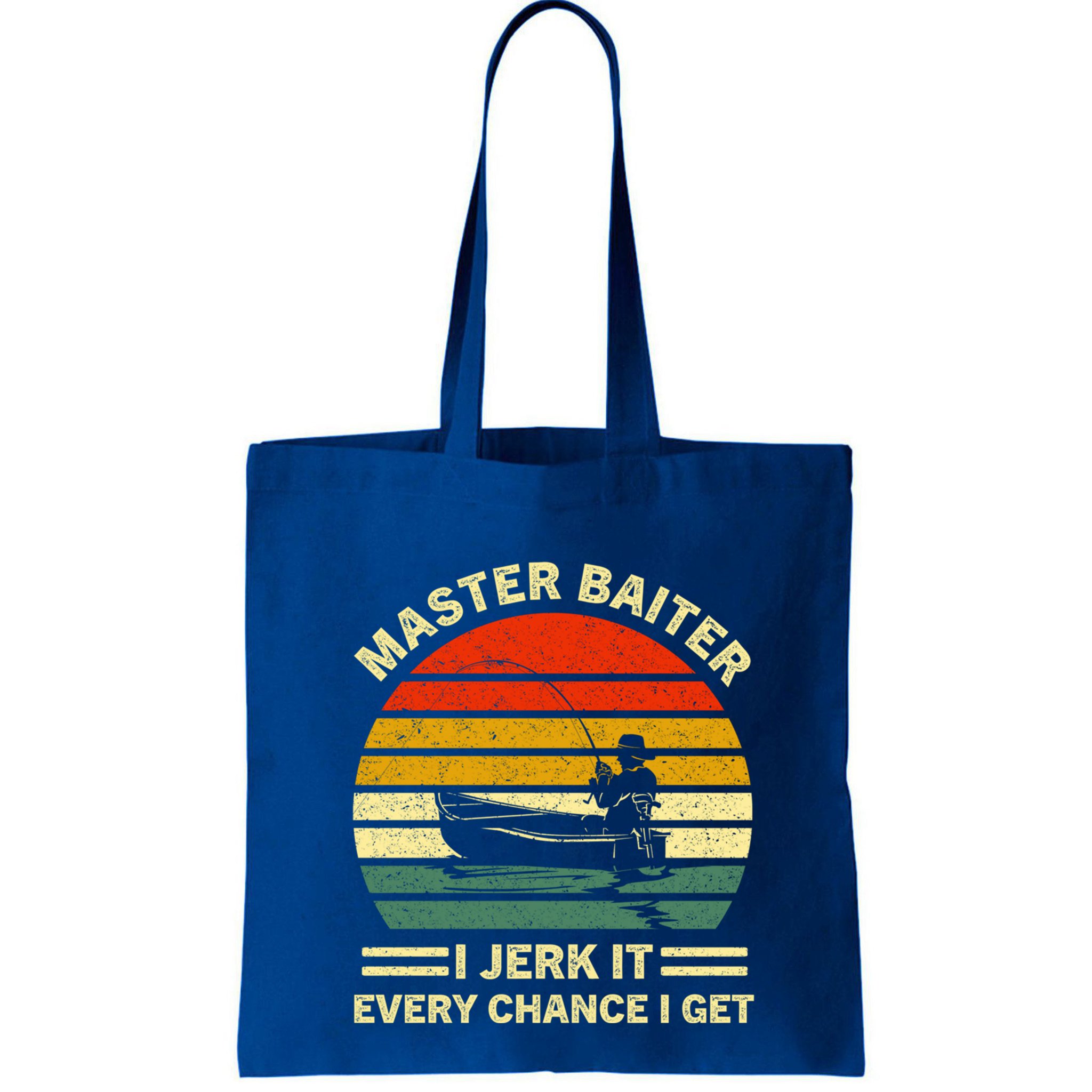 Master Baiter I Jerk It Every Chance I Get Vintage Fisher Cool Gift Bag