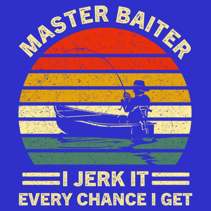 Master Baiter I Jerk It Every Chance I Get Vintage Fisher Cool Gift Bag