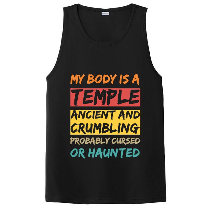 My Body Is A Temple. Ancient And Crumbling And Probably Cursed Or Haunted PosiCharge Competitor Tank