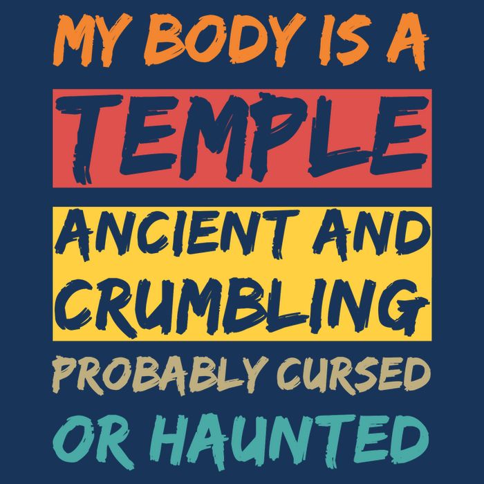My Body Is A Temple. Ancient And Crumbling And Probably Cursed Or Haunted Infant Baby Jersey Bodysuit