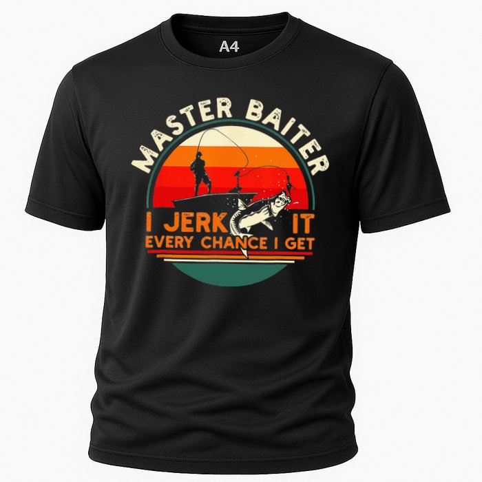 Master Baiter I’m Always Jerking My Rod For A Fishing Lovers Cooling Performance Crew T-Shirt