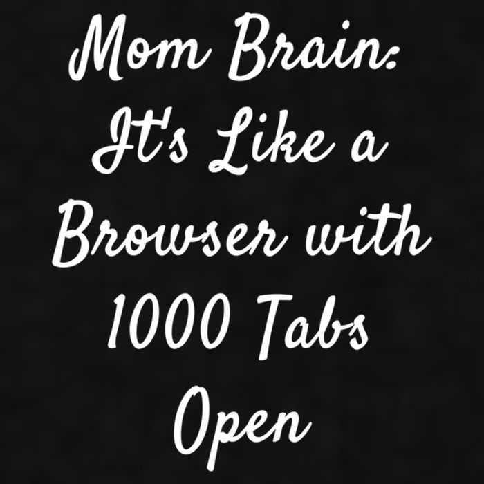 Mom Brain: ItS Like A Browser With 1000 Tabs Open Cute Gift Ladies PosiCharge Tri-Blend Wicking Tank