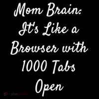 Mom Brain: ItS Like A Browser With 1000 Tabs Open Cute Gift Crop Top